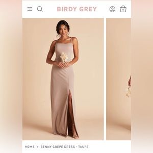 Birdy Grey Benny Crepe Dress in Taupe